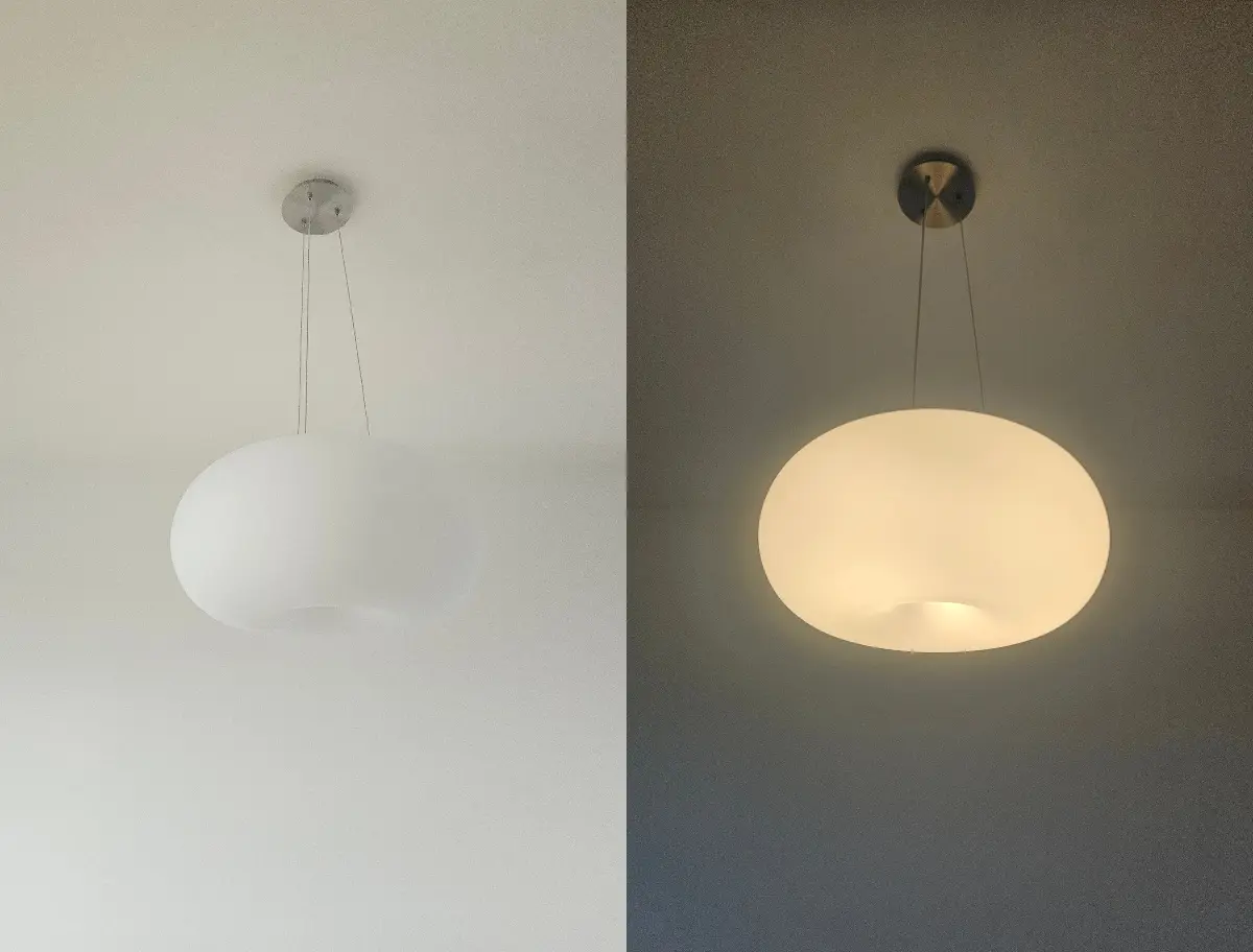 Montaż lampy w typie donut